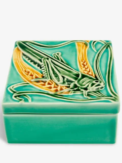 Bordallo Pinheiro Azulejo grasshopper box