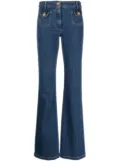 Moschino bear-motif buttons jeans - Blue