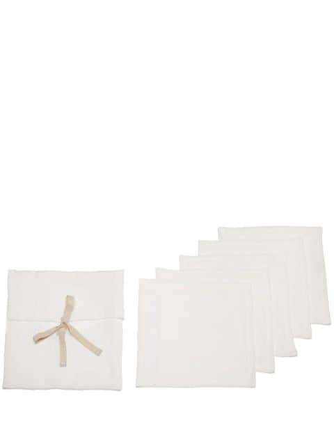 Once Milano set of five cocktail napkins