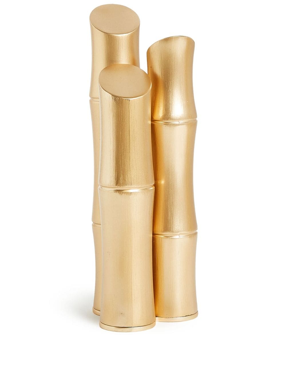 L'objet Bambou Brush-effect Bookends In Gold
