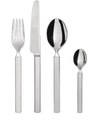 Alessi MW03S24 Dressed 24-Piece Flatware Set – Mirror Polished Stainless Steel Cake Server Set, Silver - View #6