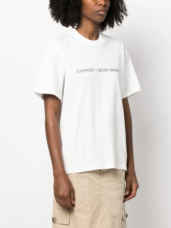 Tシャツ・カットソー SUNNEI WHITE COTTON T-SHIRT 42340532-1_2.jpg