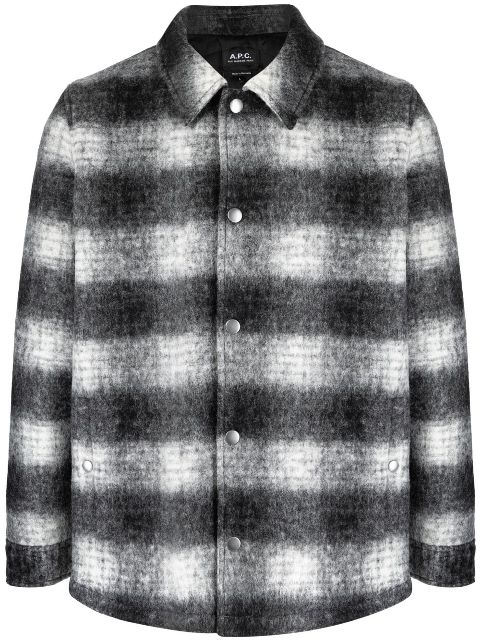 A.P.C. Alan check-pattern overshirt Men