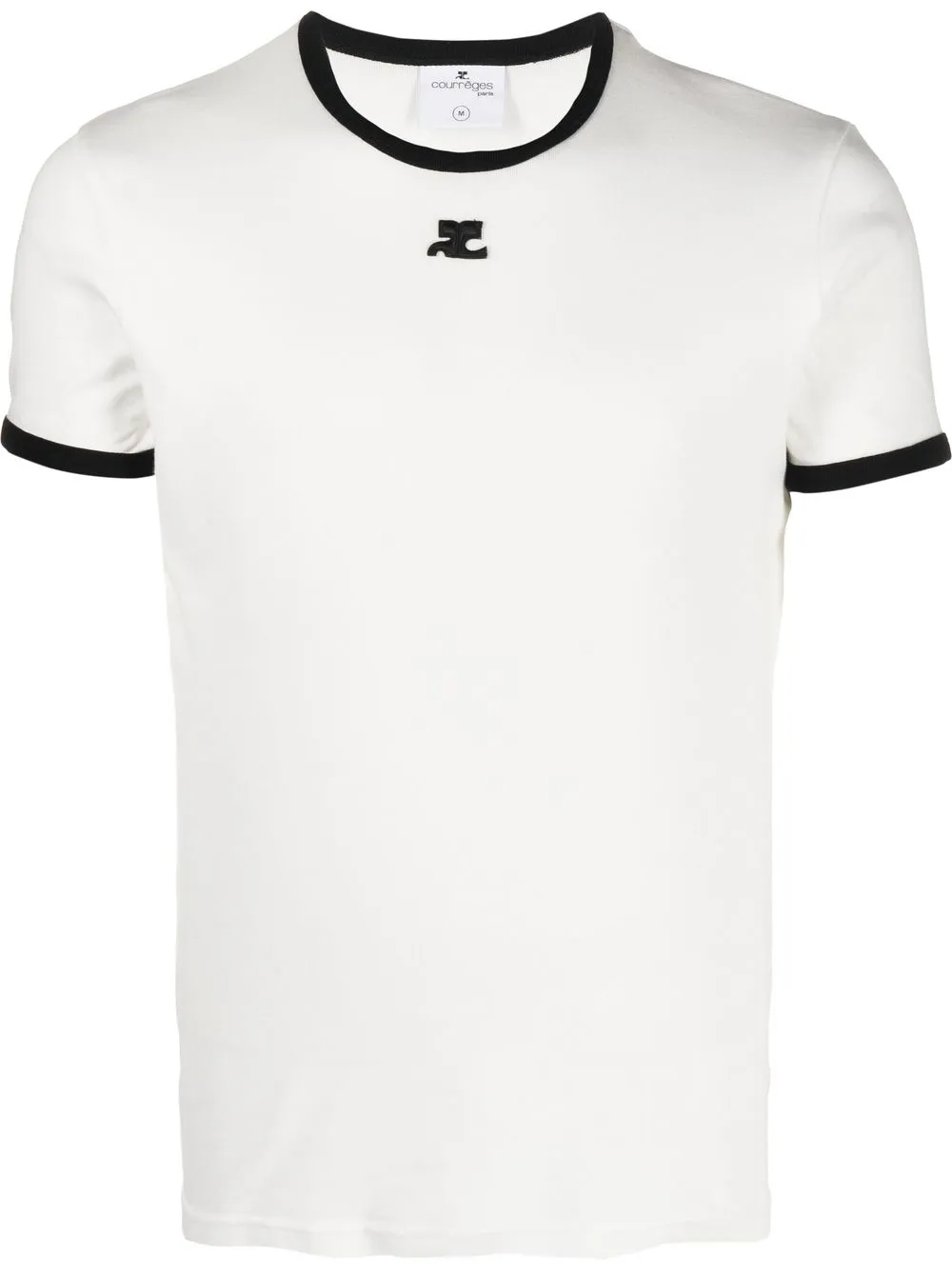 

Courrèges playera con logo bordado - Blanco