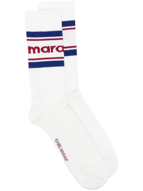 MARANT Donah logo-print socks