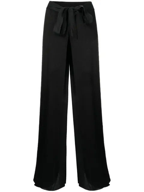 Lisa Von Tang front slit palazzo pants
