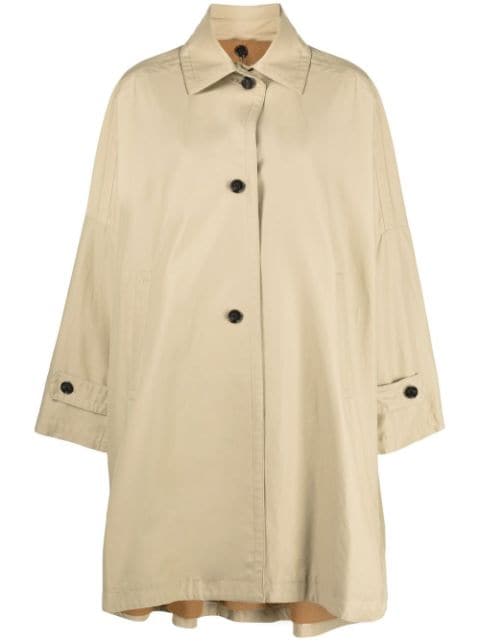 TOTEME single-breasted gabardine coat