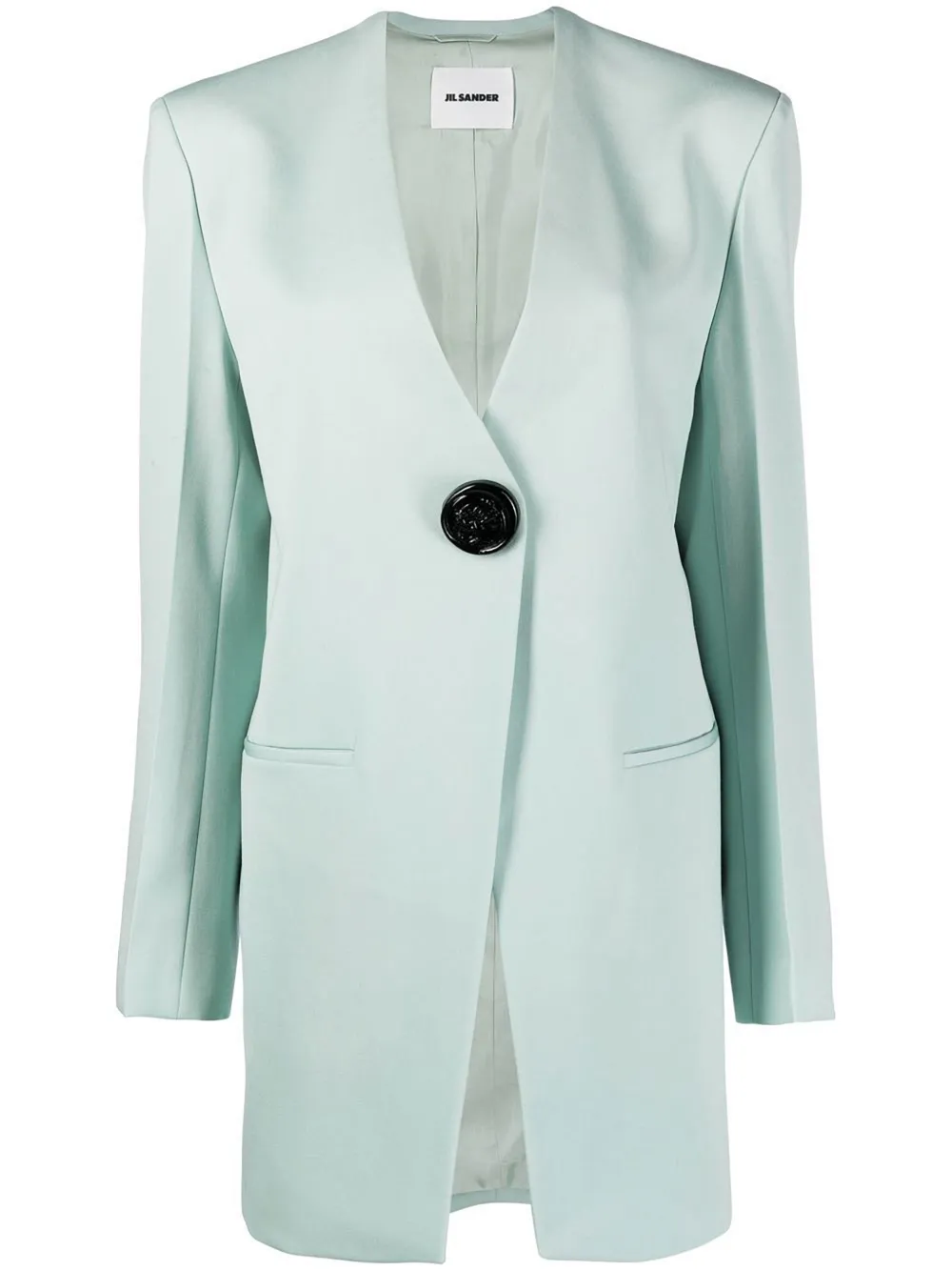 Jil Sander Single Breasted Blazer In Green