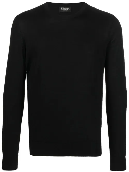Pull en cachemire mélangé à col rond - Zegna - Modalova