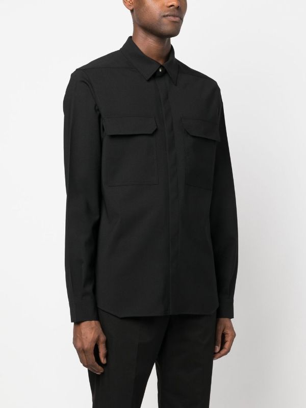 Rick Owens concealed-front Shirt Jacket - Farfetch