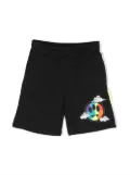 Barrow kids logo-print detail shorts - Black