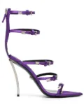 Versace Pin-Point 130mm sandals - Purple