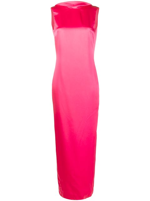 Versace Abendkleid mit Wasserfallausschnitt