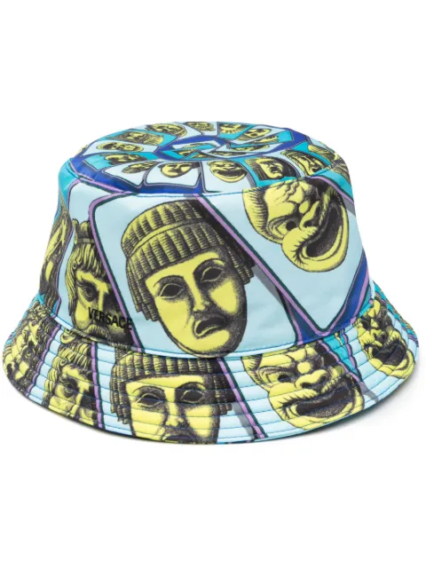 Versace La Maschere bucket hat