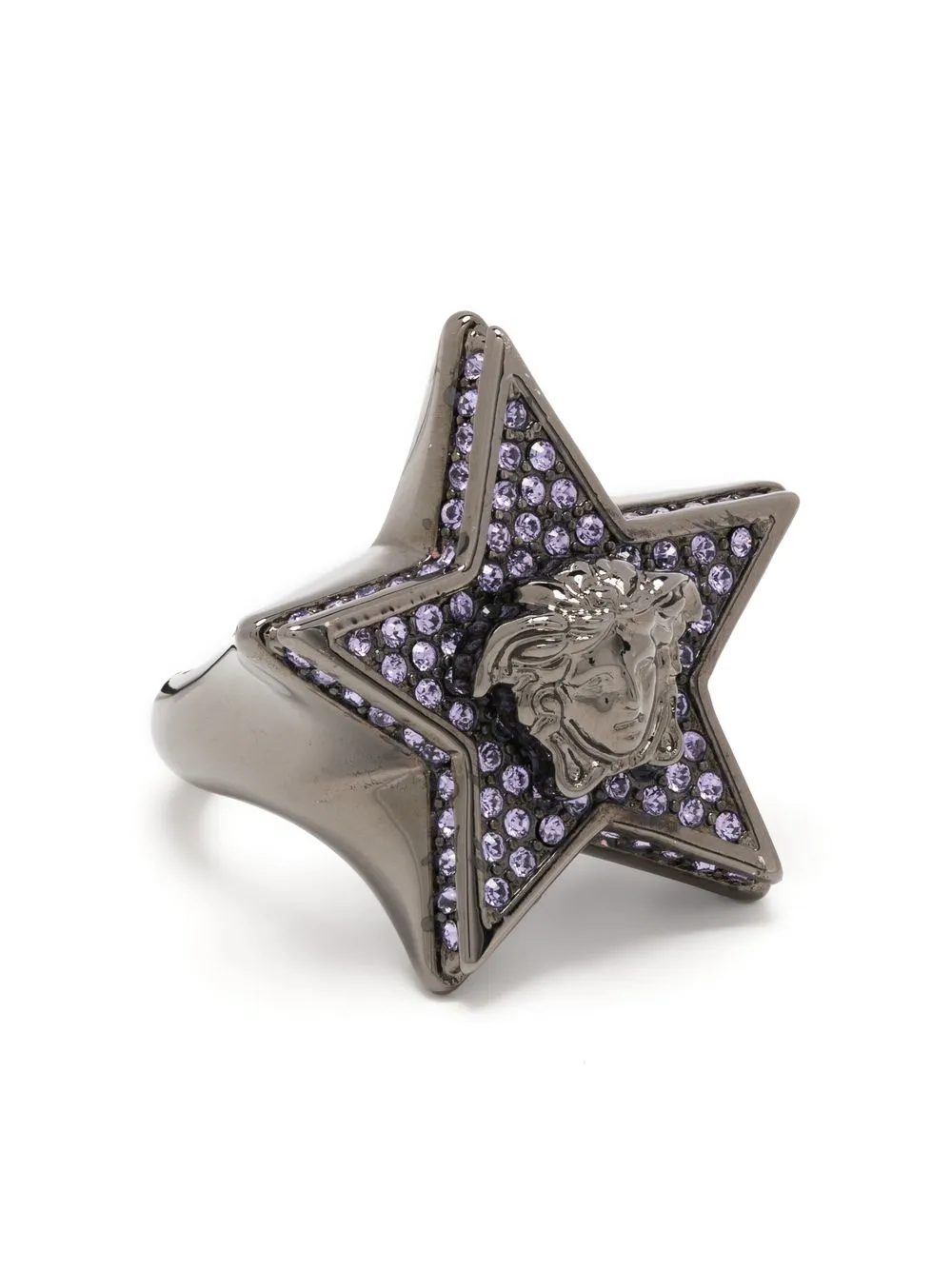 

Versace star-shaped logo ring - Black