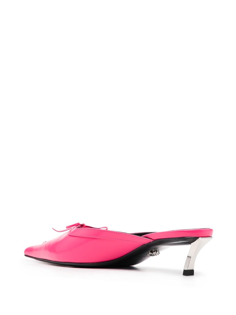 Shop Versace Pin-point 50mm Mules In Rosa