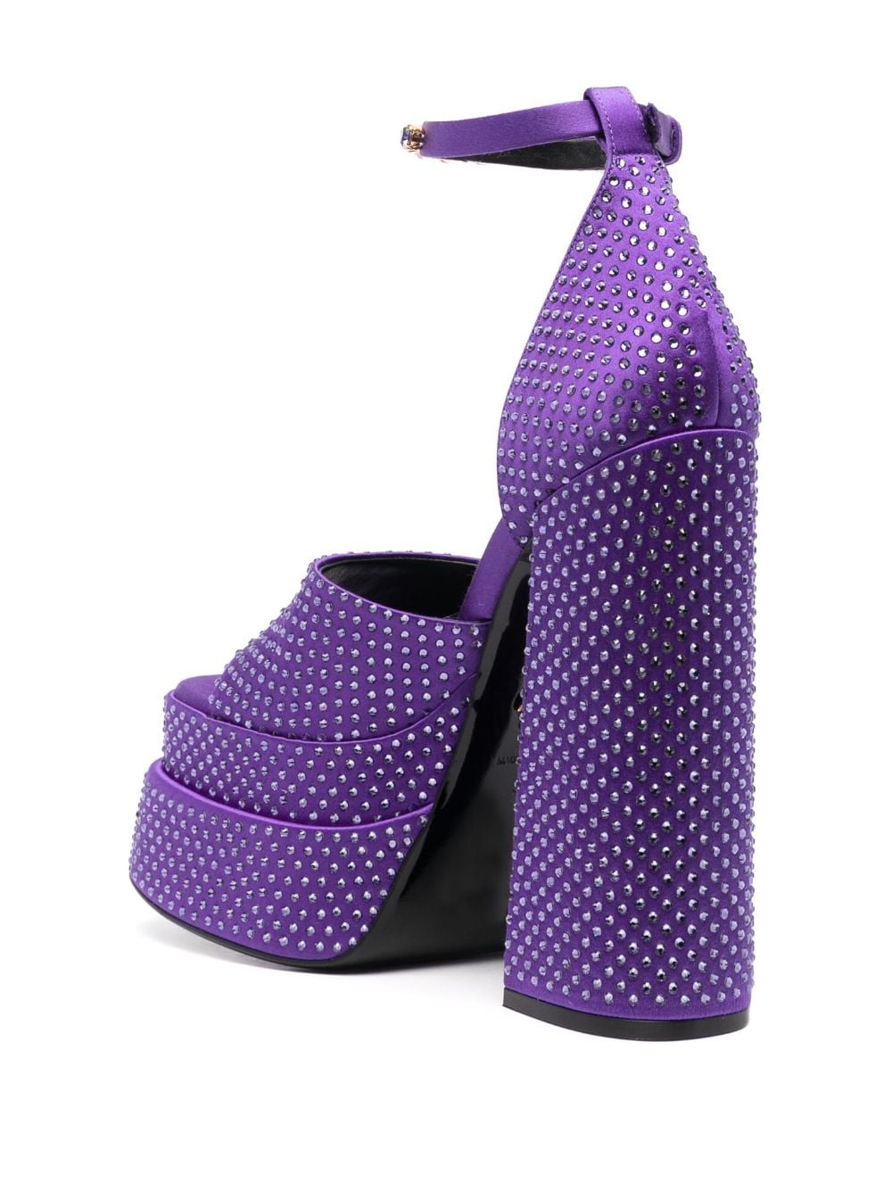 Shop Versace Medus Aevitas Platform Sandals In Purple