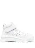 Versace high-top leather sneakers - White