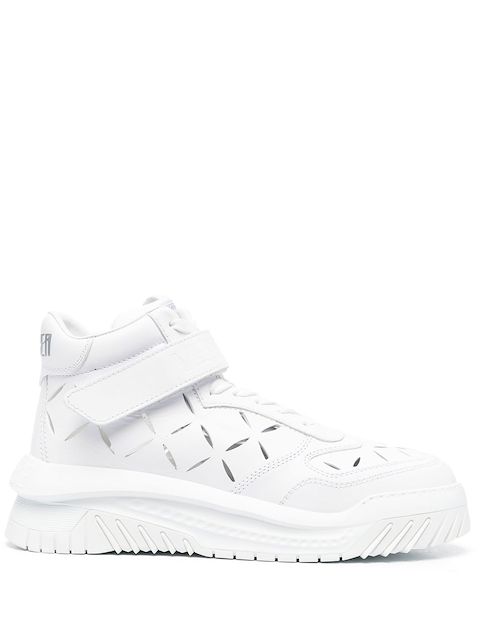 Versace High-Top-Sneakers aus Leder