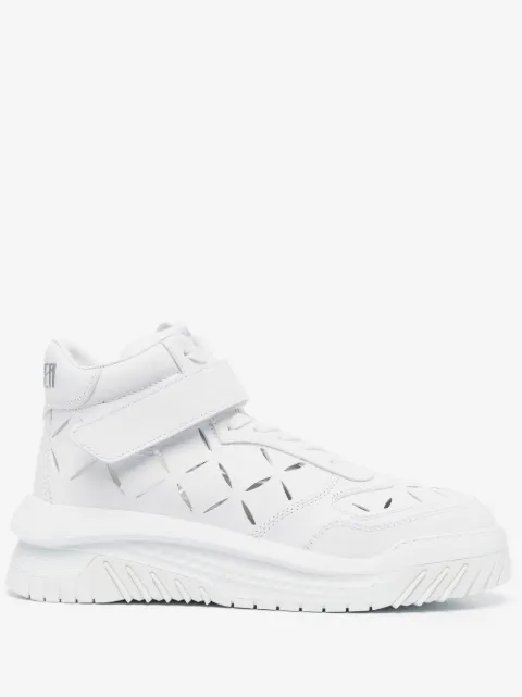Versace high-top leather sneakers