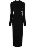 Versace cut-out hooded maxi dress - Black