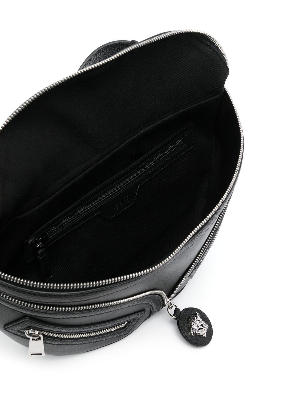Shop Versace Repeat Belt Bag In Black