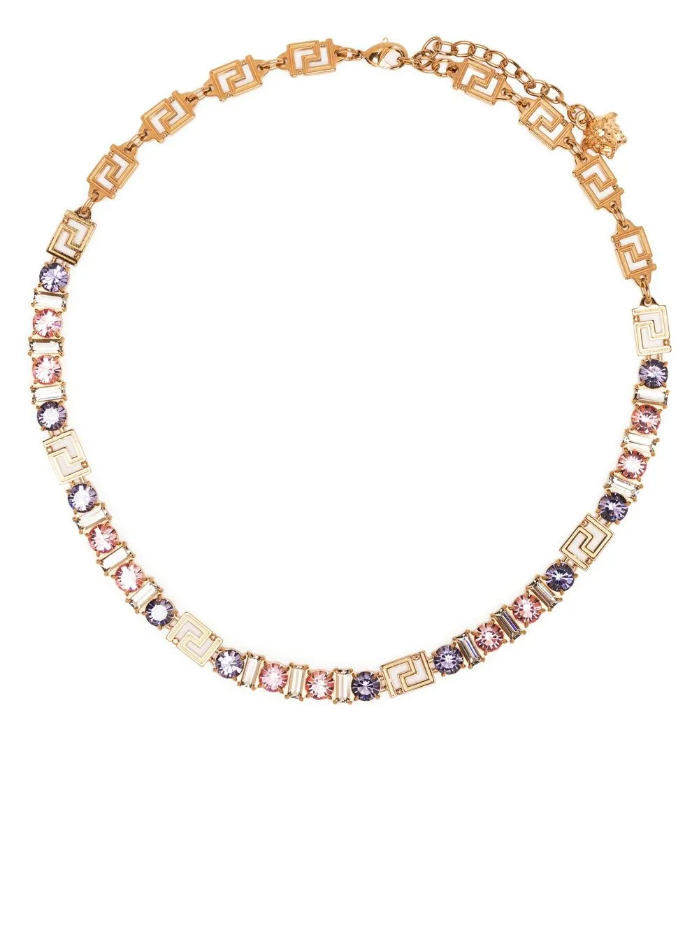 

Versace Greca pattern necklace - Gold