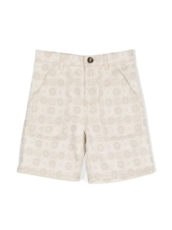 Gucci Kids GGジャカード ショートパンツ | ニュートラル