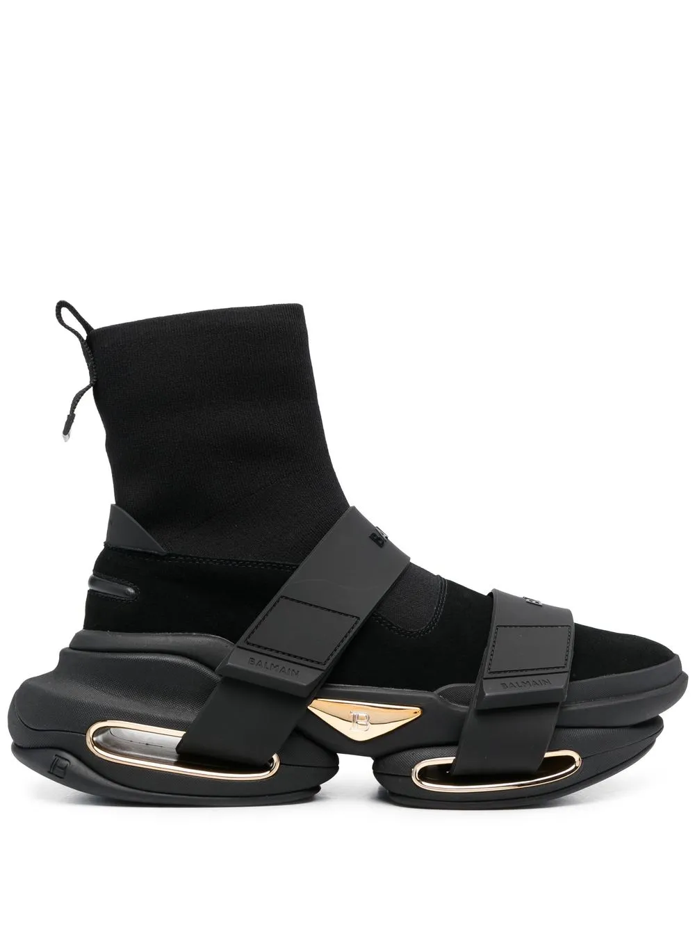 

Balmain strapped-design high-top sneakers - Black