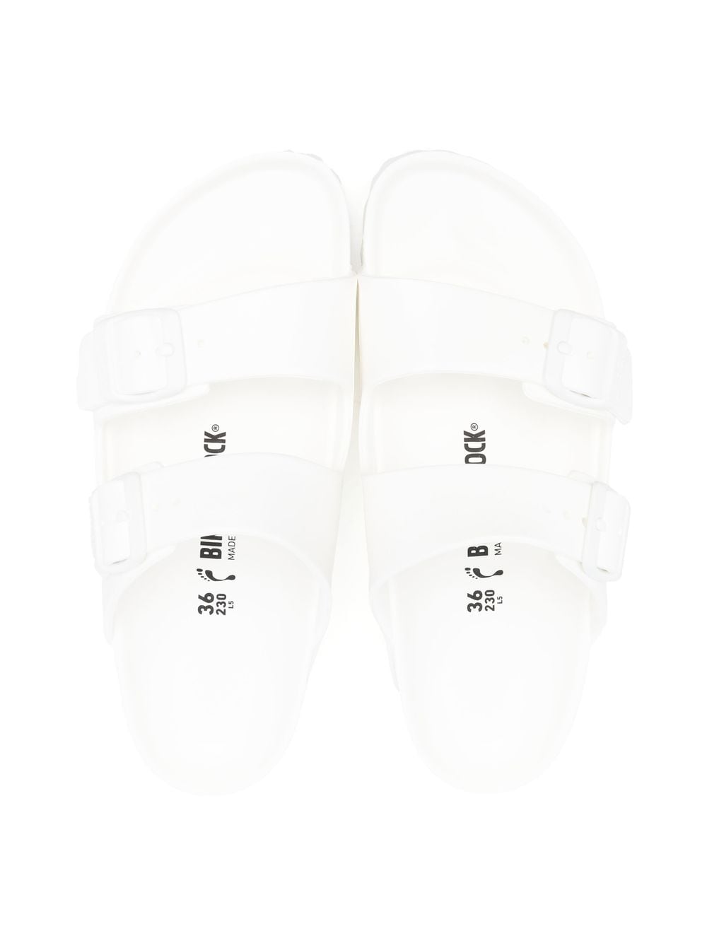 Shop Birkenstock Double-buckle Open-toe Sandals In White