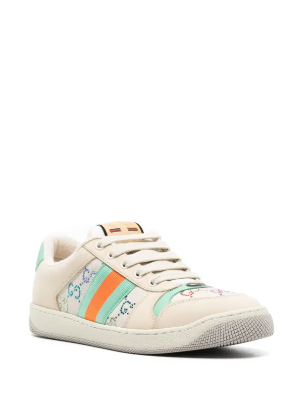 Gucci stripe trainers on sale