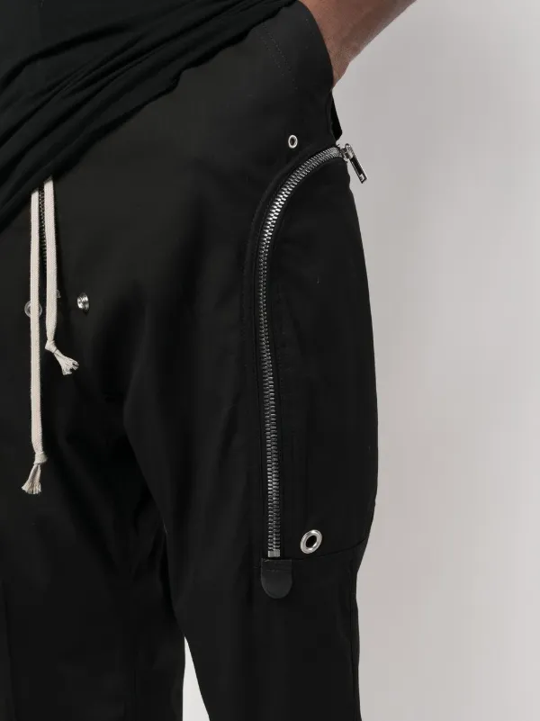 Rick Owens ドローストリング クロップドパンツ | ブラック