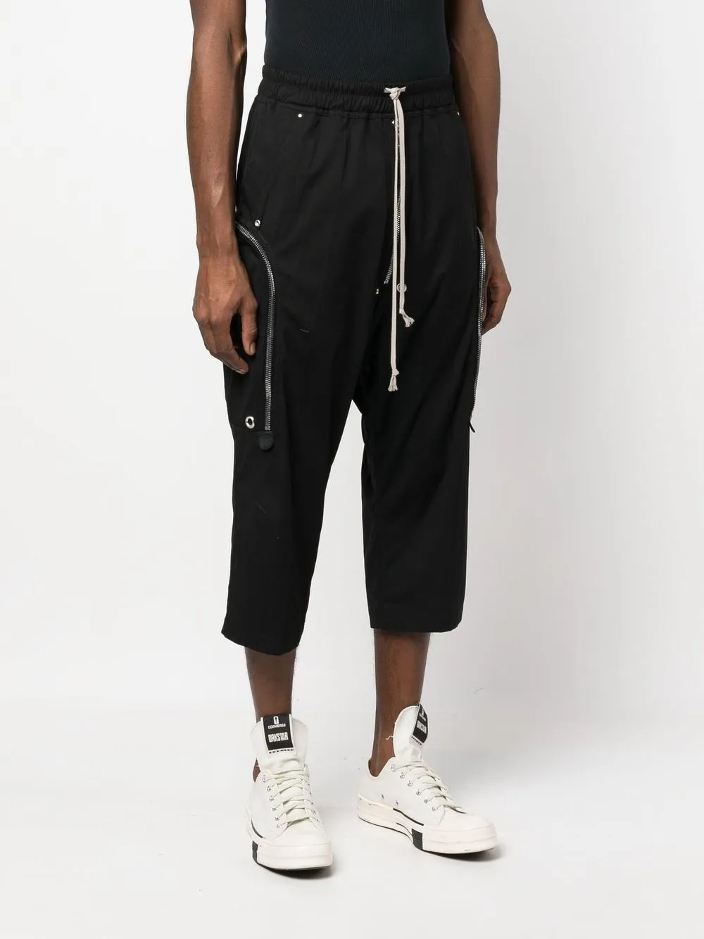 Rick Owens Cropped drawstring-waist Trousers - Farfetch