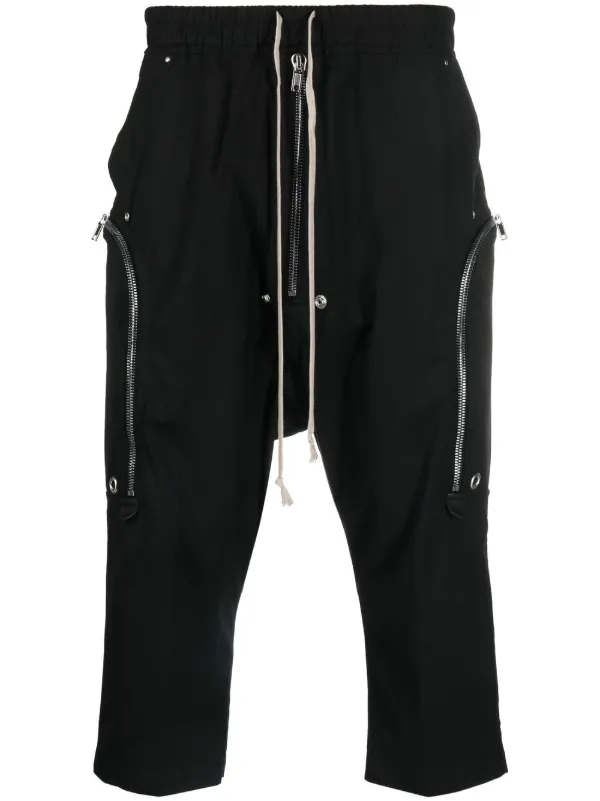 Rick Owens Cropped drawstring-waist Trousers - Farfetch