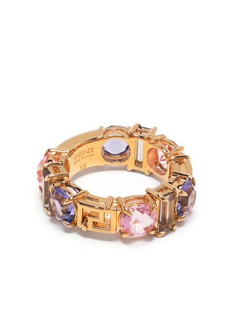 Versace Crystal Grega ring