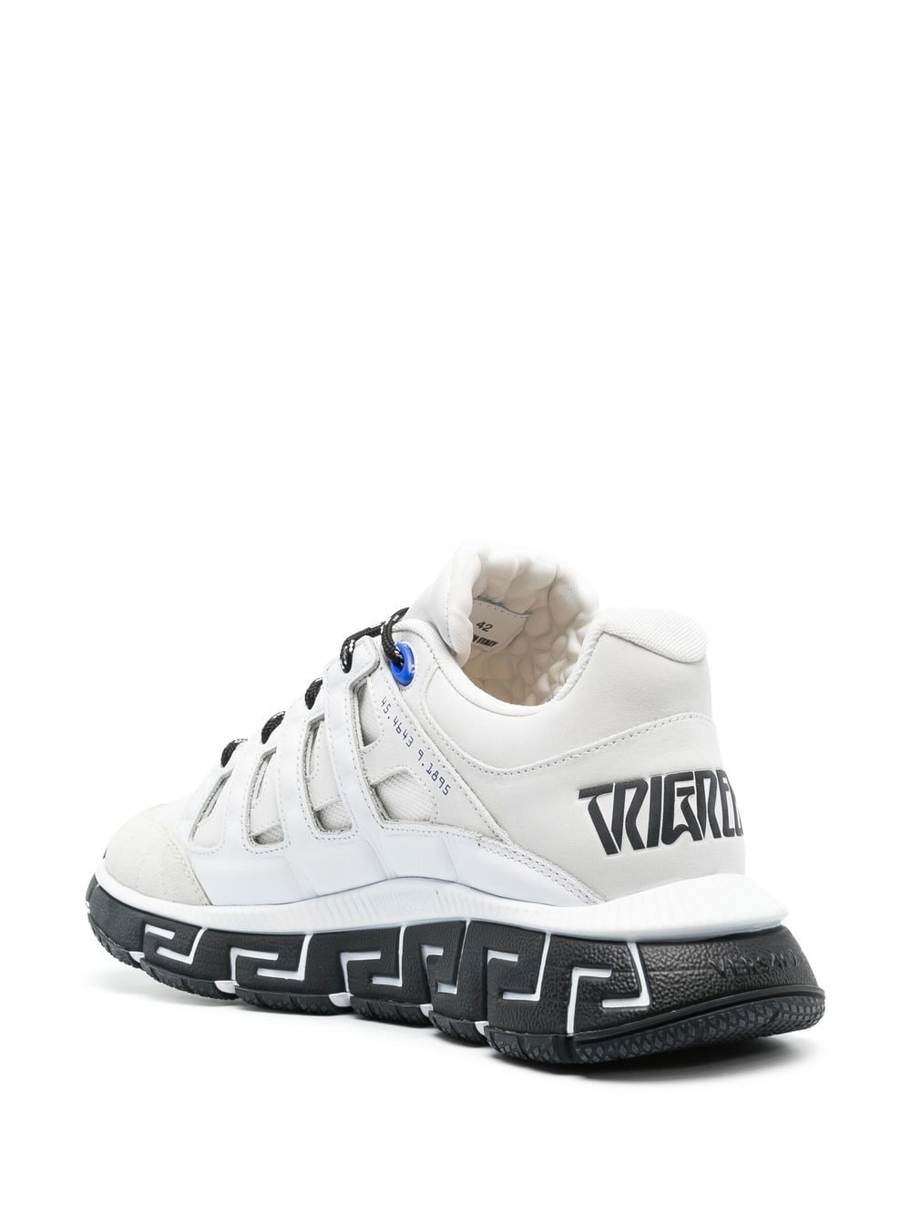 Shop Versace Trigreca Low-top Sneakers In Weiss