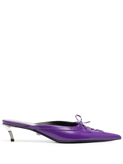 Versace Pin-point 50mm mules