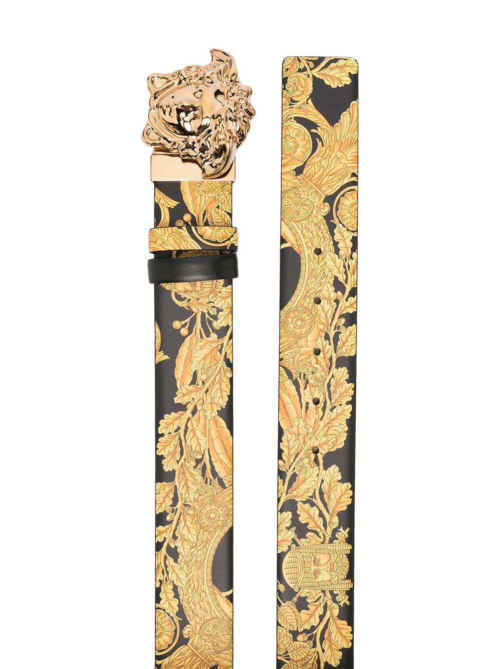 Versace Riem met Medusa gesp - Zwart