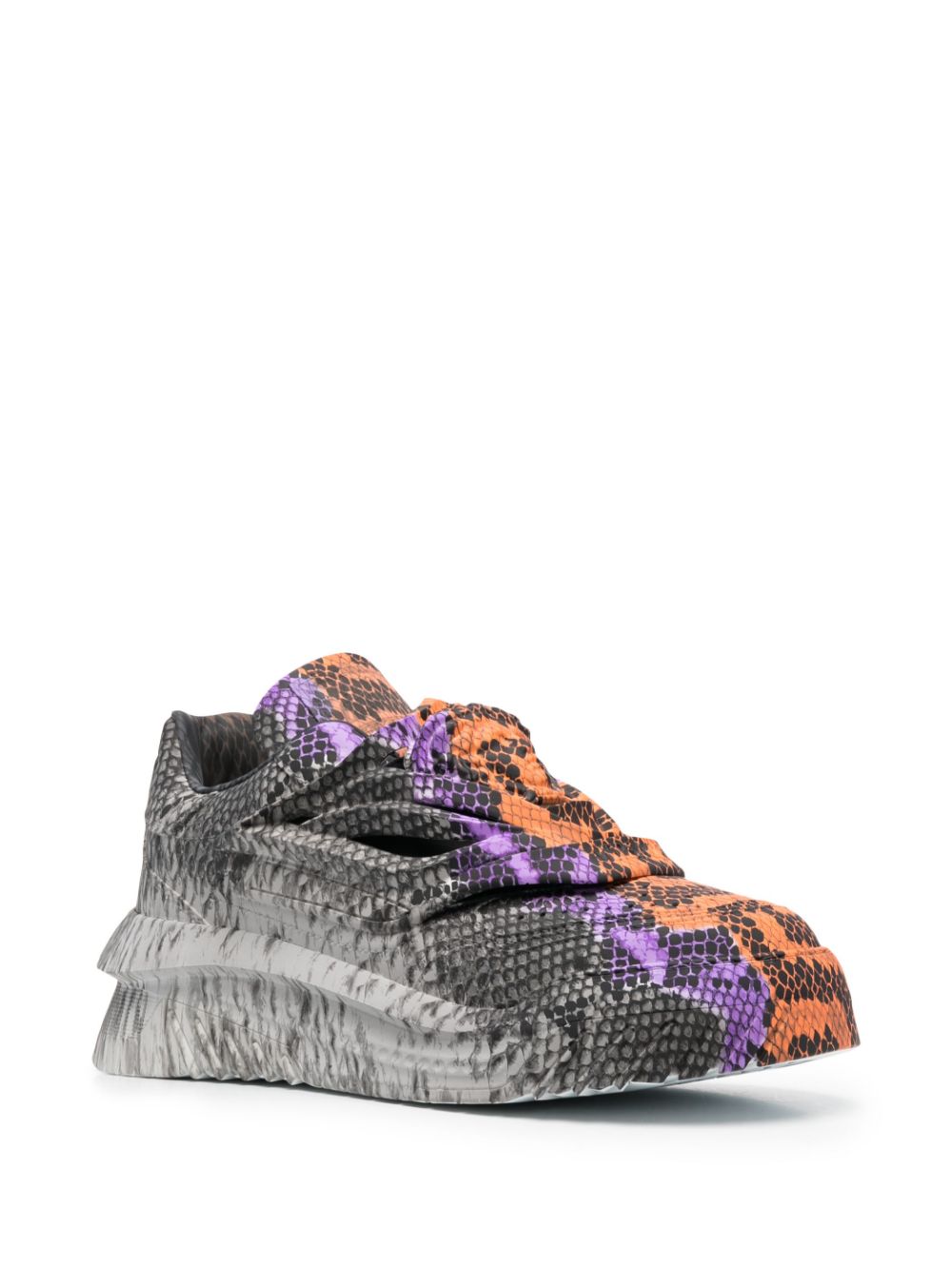 Versace Odissea Python Greca-print Trainers | ModeSens