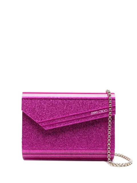 Jimmy Choo Candy glitter clutch bag