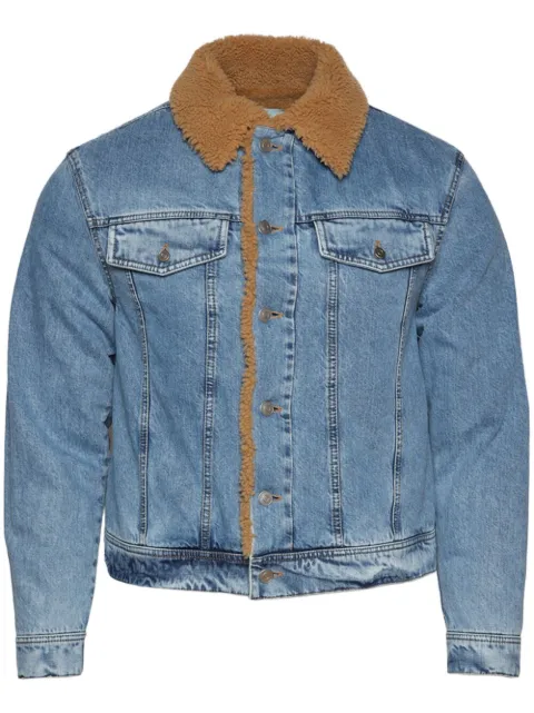 Bally denim shearling-lining jacket 