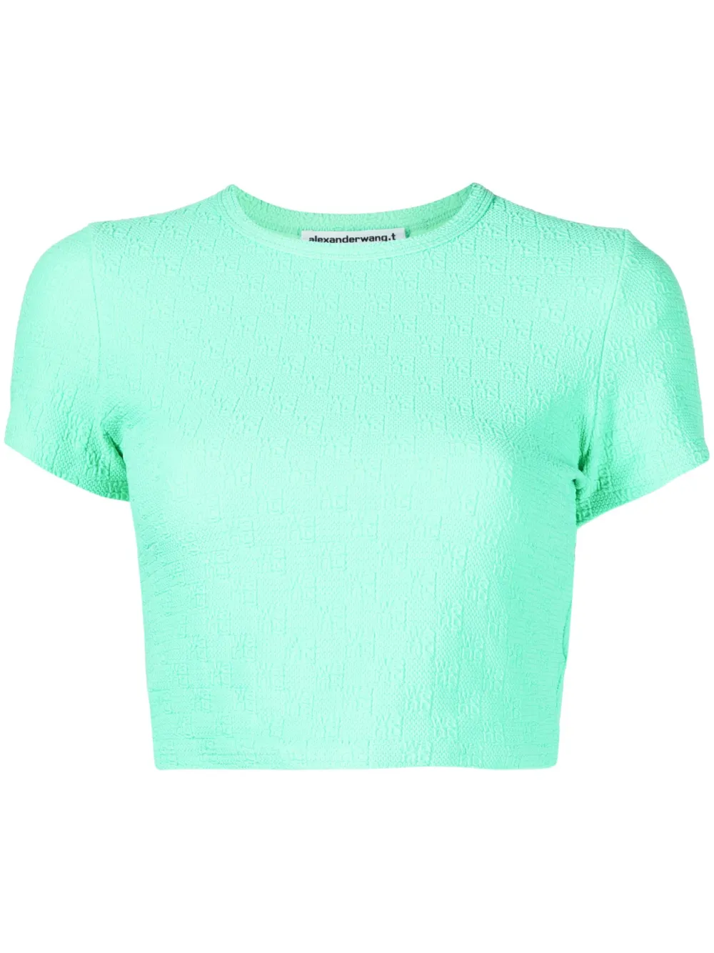 Alexander Wang Embossed-logo Baby T-shirt In Grün