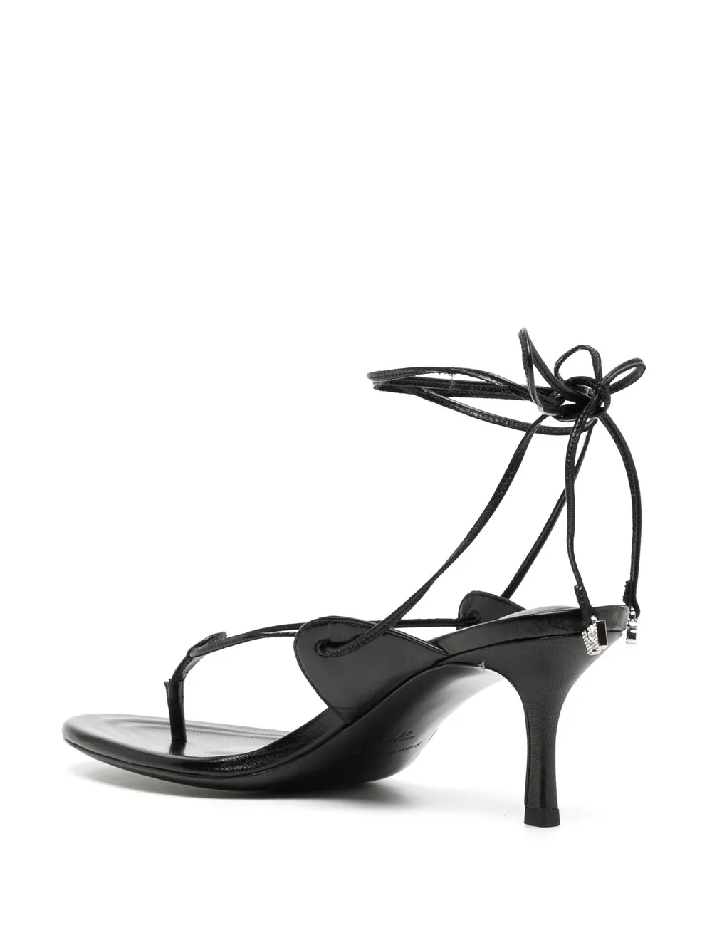 Shop Alexander Wang Ankle-strap Low-heel Sandals In Black