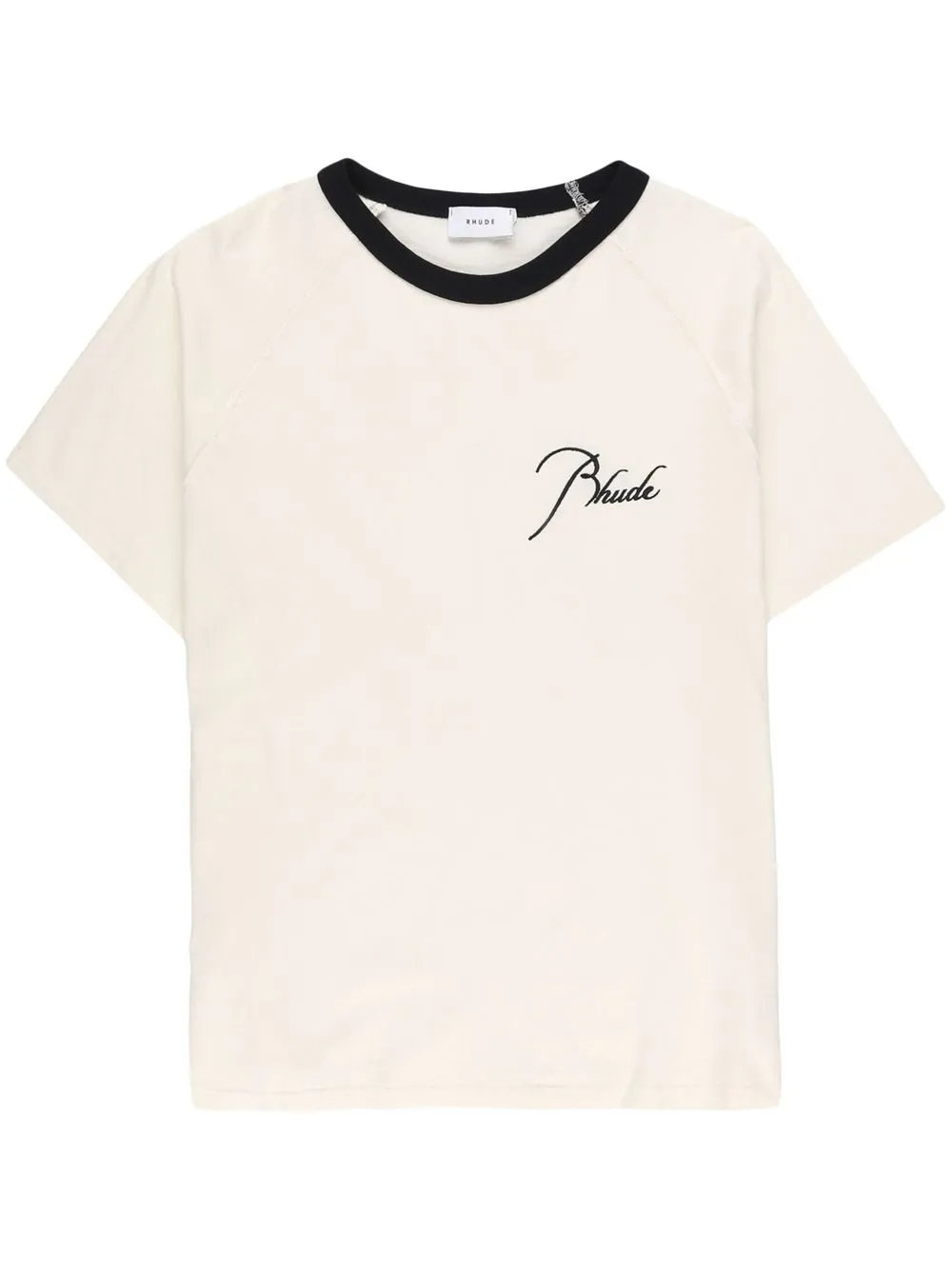 RHUDE EMBROIDERED COTTON T-SHIRT