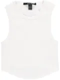 Ksubi cotton cropped tank top - White