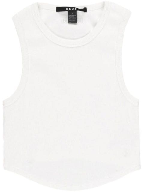 Ksubi cotton cropped tank top