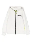 Barrow kids logo-print detail hoodie - White