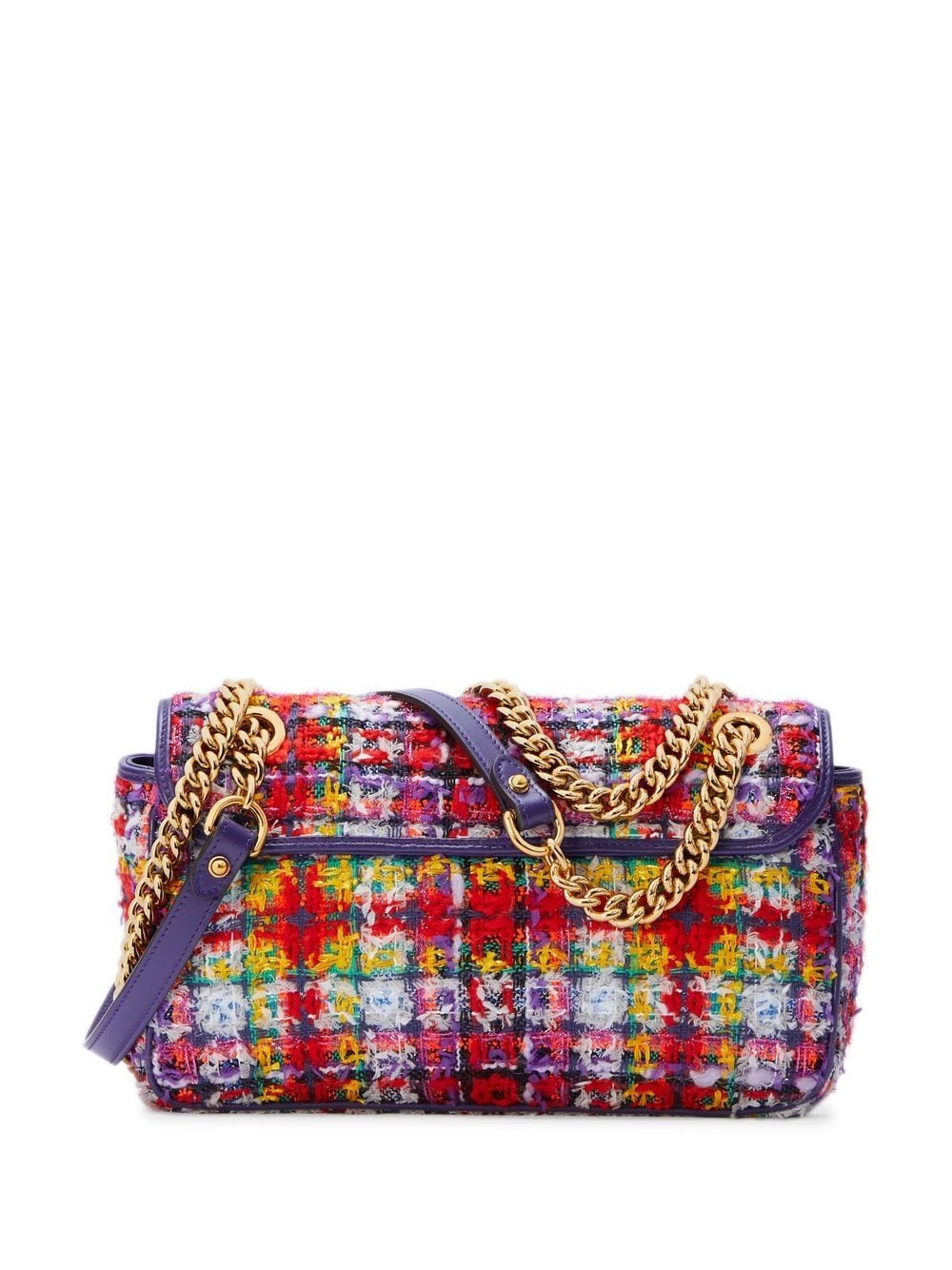Image 2 of Gucci small GG Marmont tweed shoulder bag
