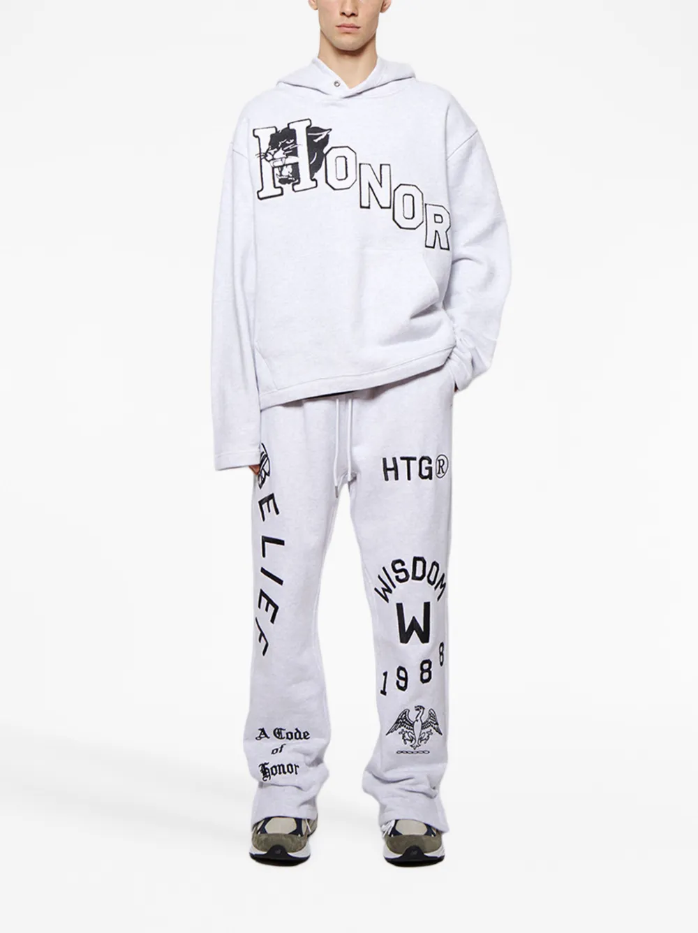 Honor The Gift Trainingsbroek met geborduurd logo - Grijs