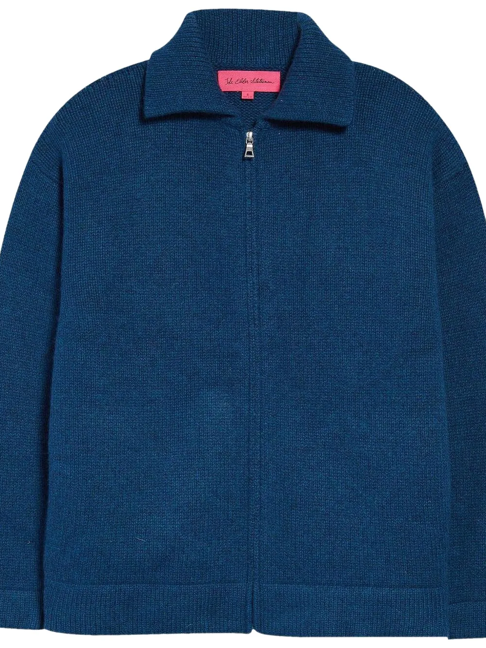 The Elder Statesman Zip-up Cardigan In Blue